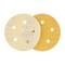 320 Grit - 5" Gold DA Sanding Discs - 5-Hole Pattern Hook and Loop - Box of 50